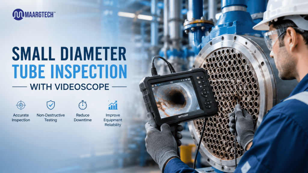 small diameter tube inspection with videoscope