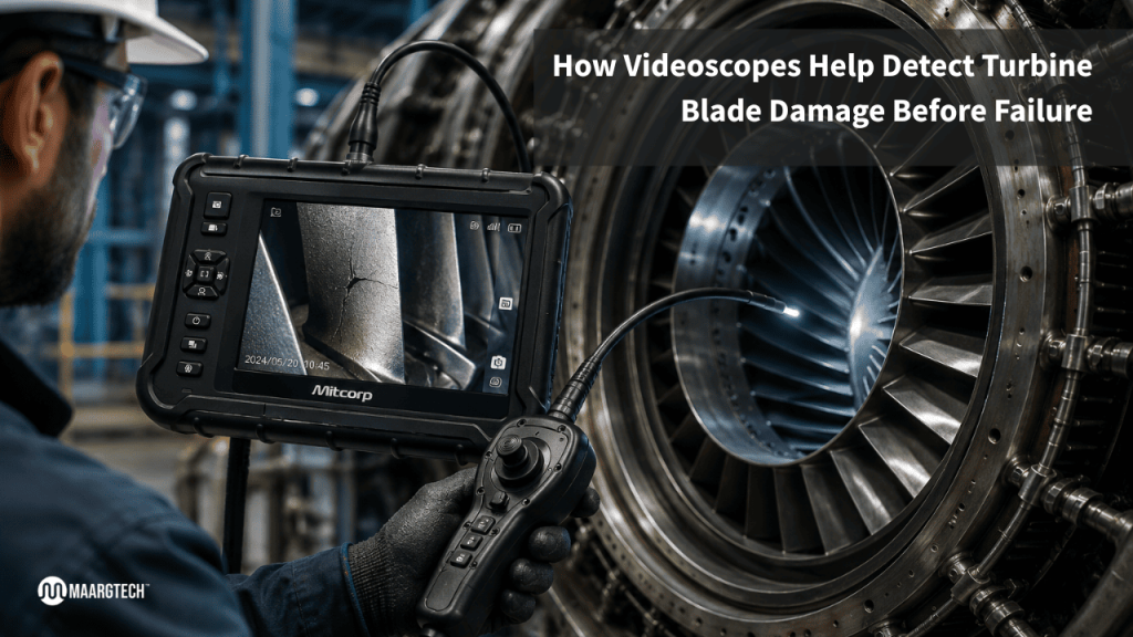 Videoscope for Turbine Blade Inspection: Detect Damage Early
