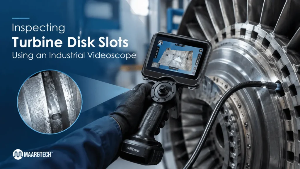 Turbine Disk Slot Videoscope Inspection
